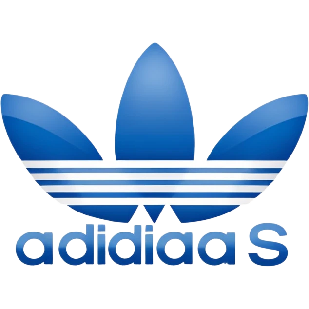 Adidas logo white three lines emoji