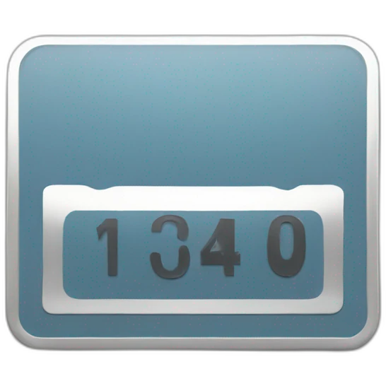 Numberplate emoji