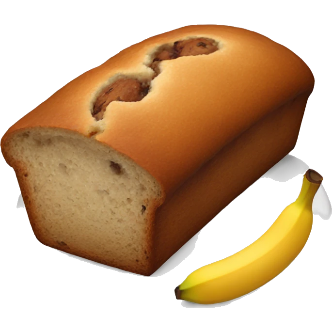 baking banana bread with love emoji
