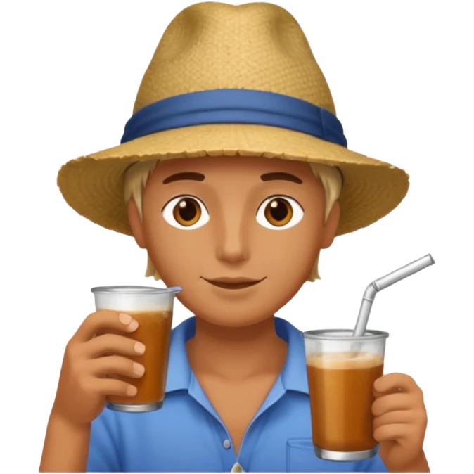 Dibujito tomando mate emoji