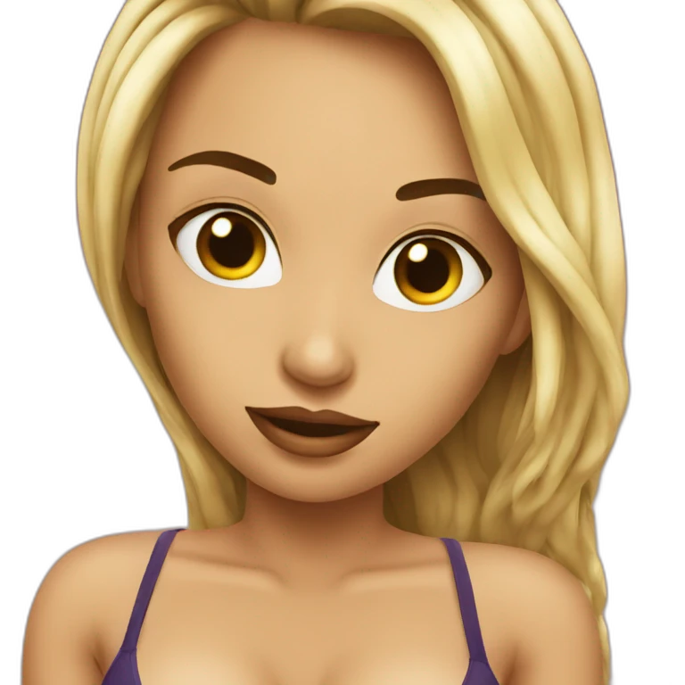 Femme sexy en bikini emoji