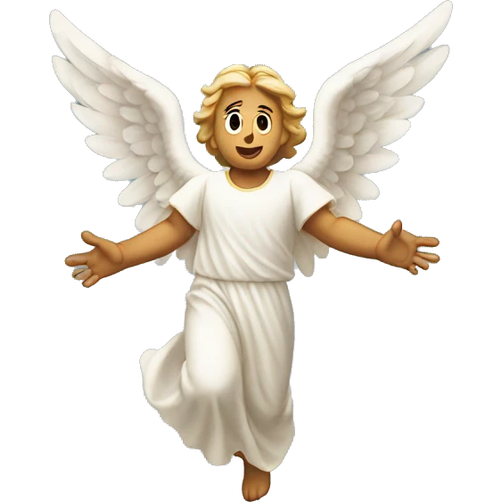 Angel ascendiendo  emoji