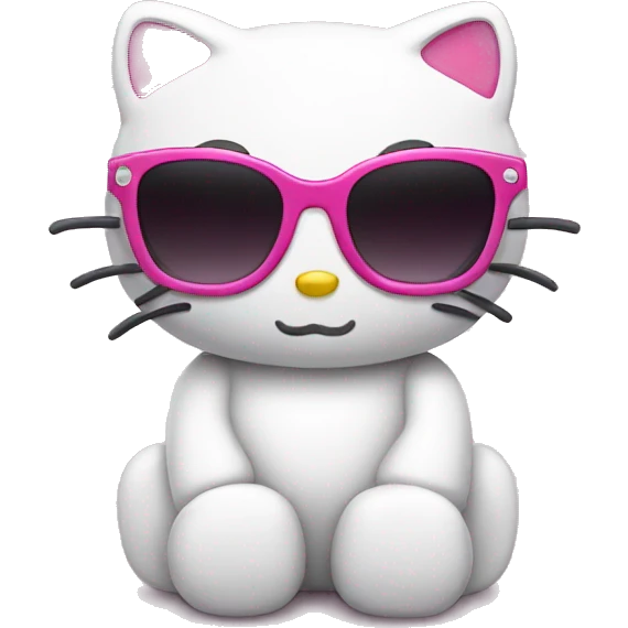 Hello kitty with sunglasses emoji