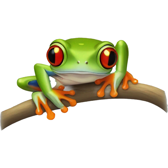 Red eye tree frog emoji