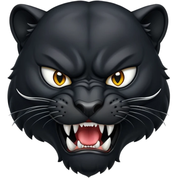 angry panther animal emoji