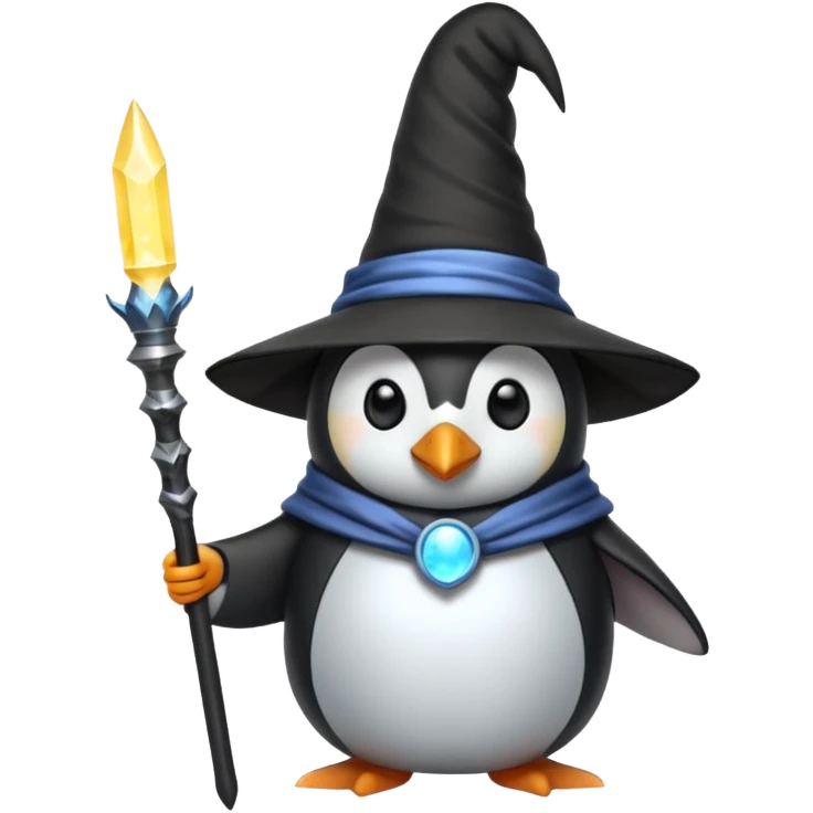 Penguin Wizard emoji