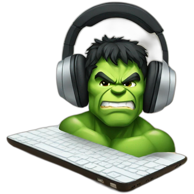 hulk headphones emoji