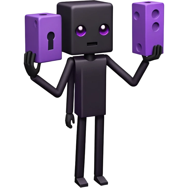 Minecraft Enderman emoji