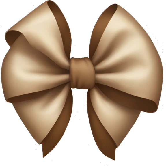 Brown bow  emoji