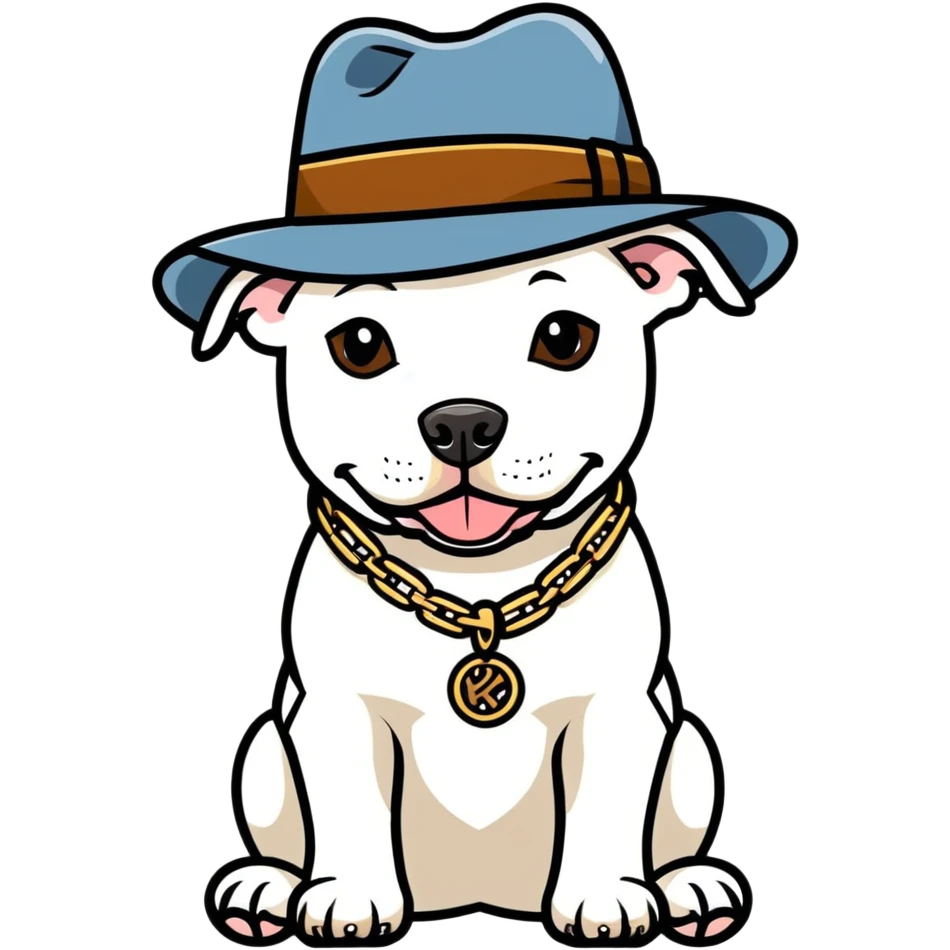 Gangster Pit bull emoji
