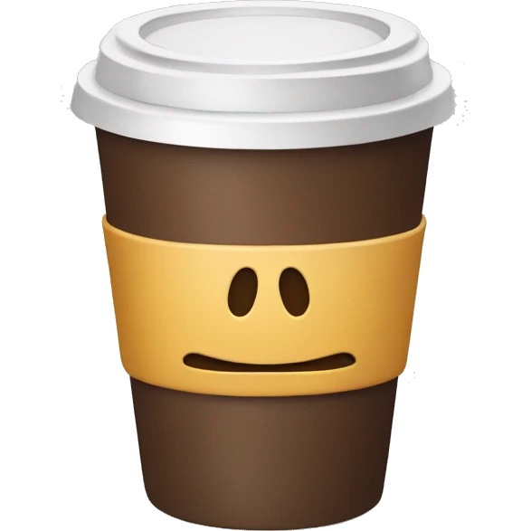 coffee cup with closed lid  emoji