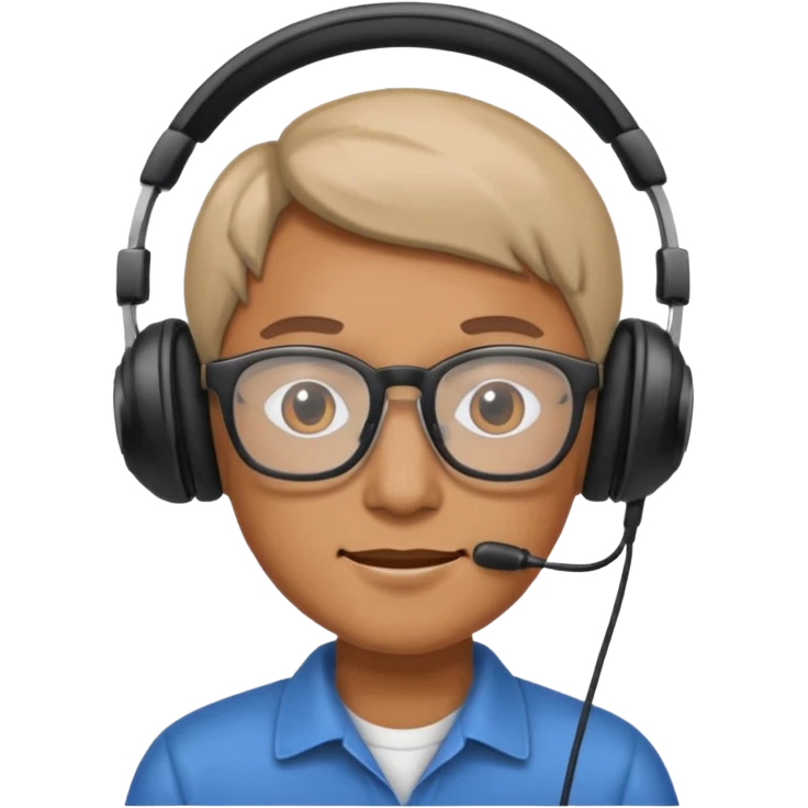 headphone wearing and glassess emoji