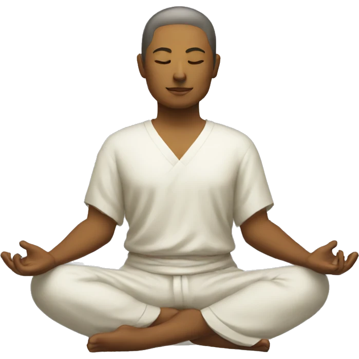 NO GENDER zen meditation position emoji