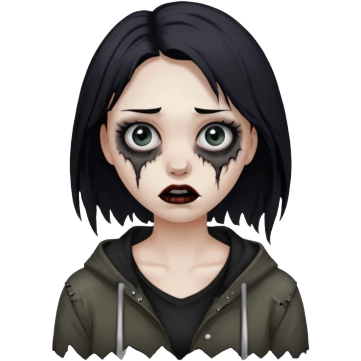 crie uma mulher, vibe total terror emoji