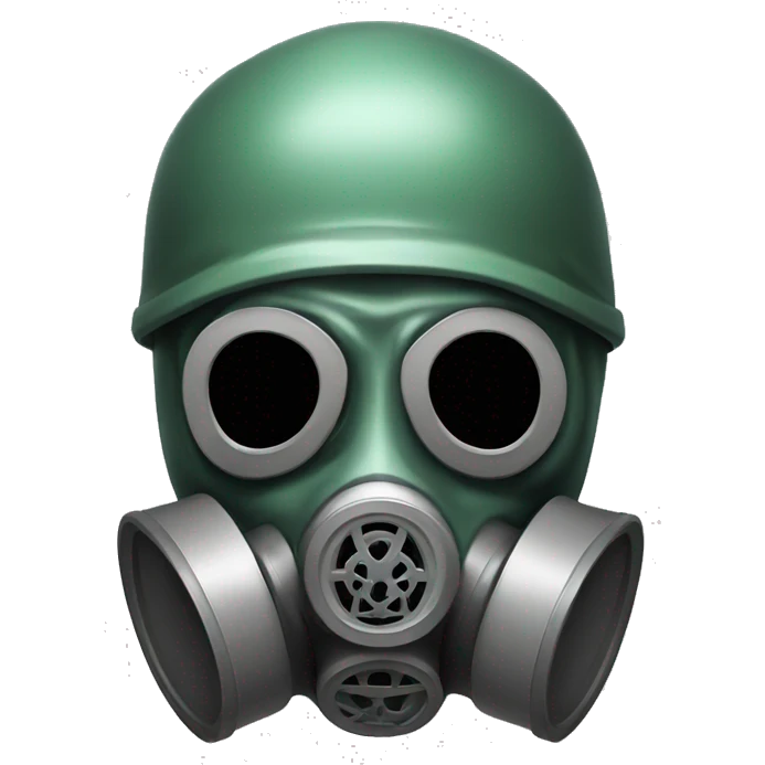 Skull with gas mask emoji