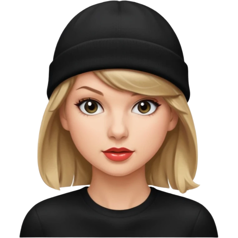 taylor swift wearing beanie emoji