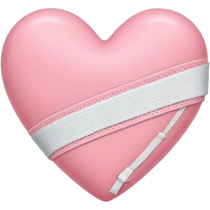 a heart con una venda but baby pink  emoji