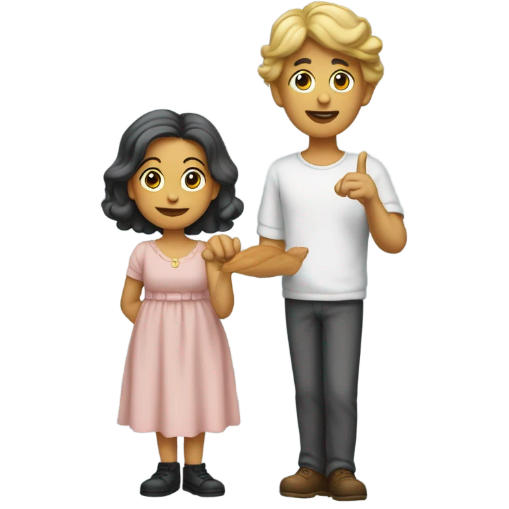 apaixonado com as mãos par emoji