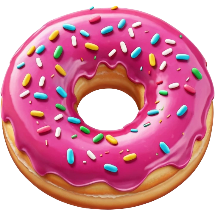 Pink Glazed Donut emoji