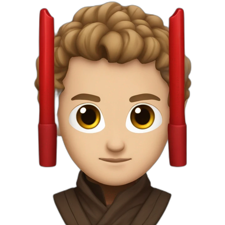 Anakin with red saber emoji