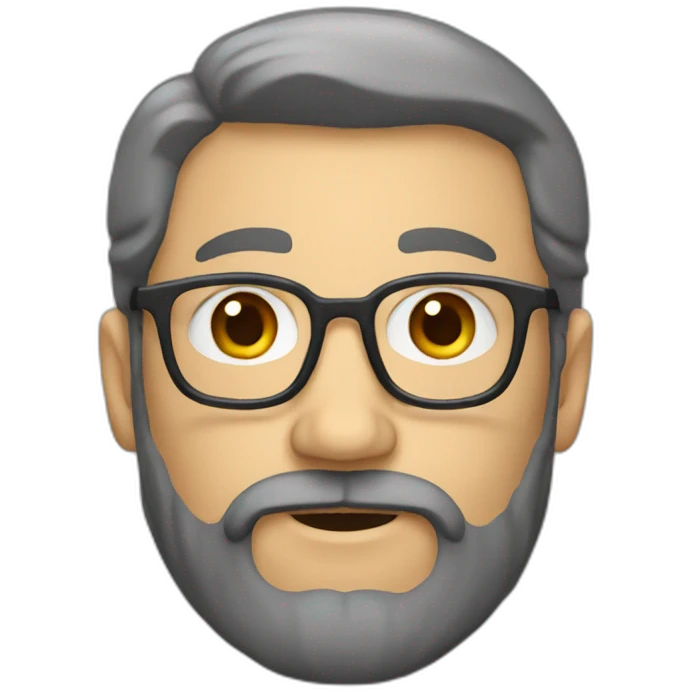 profesor con barba emoji