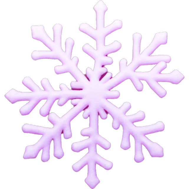 pink snow flakes emoji