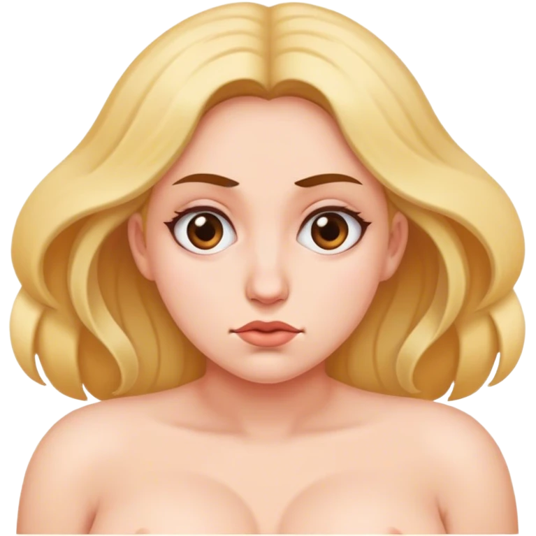a woman with a disorder that causes three breasts emoji