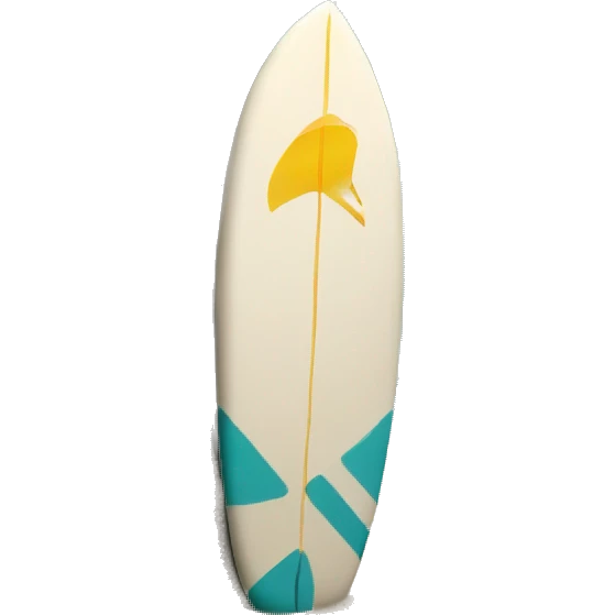 Surf boards leaning against a palm tree emoji