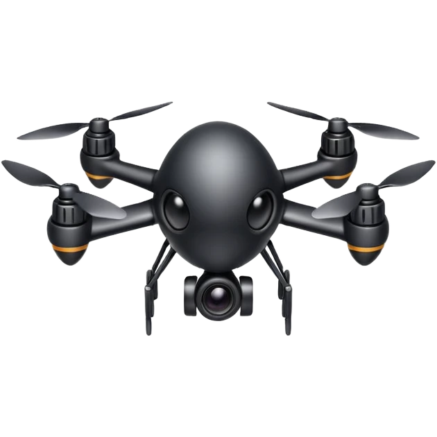 spy mini camera drone object icon, insect-like tiny drone, camera eye lens, small wings or micro rotors, stealth black design, 3D cartoon, mobile game icon style, centered, clean background, no text, no watermark
  emoji