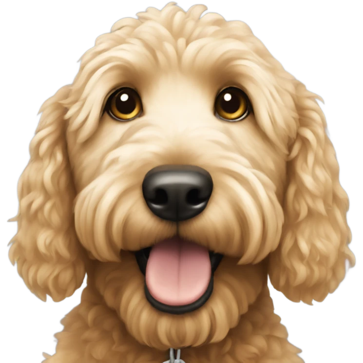 A golden doodle emoji