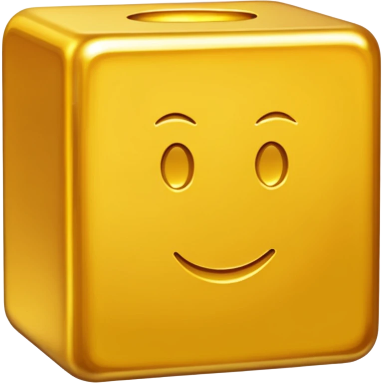Pure gold block like in Minecraft emoji