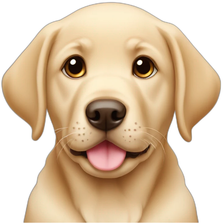 Labrador Retriever puppy cute emoji