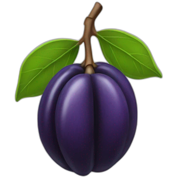 prune fruit emoji
