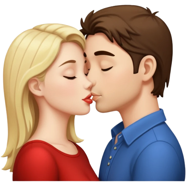 dosn adultos besandose emoji