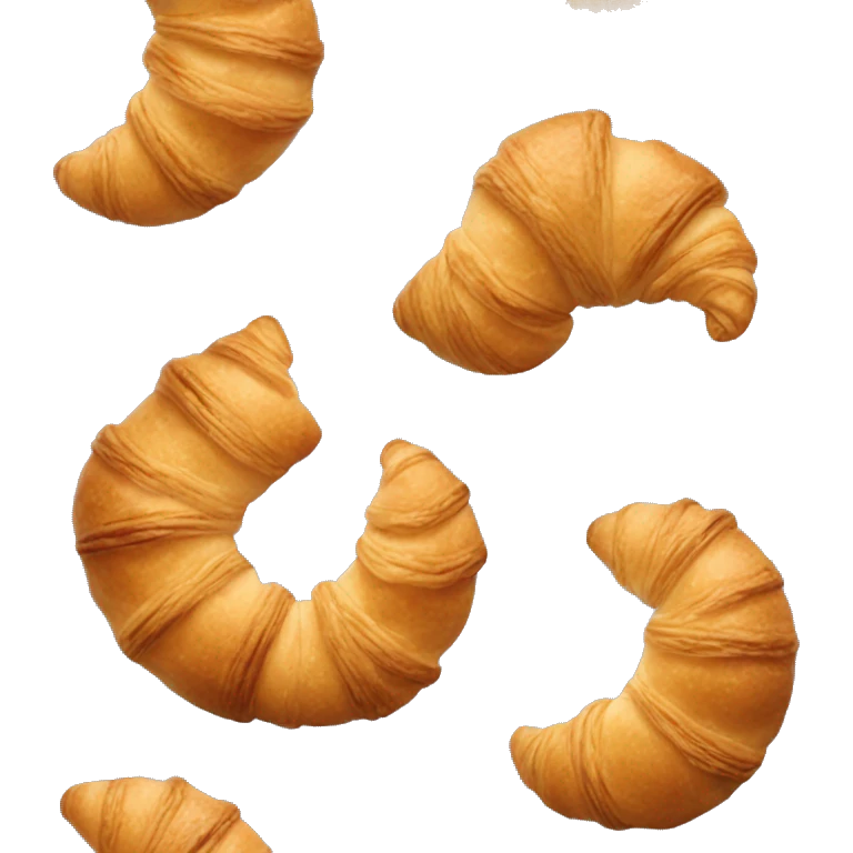 A croissant with a moon form emoji