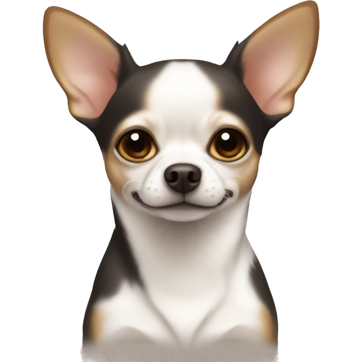 dark tan and white chihuahua  emoji