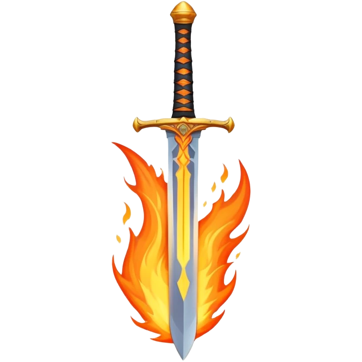 sword and flames emoji
