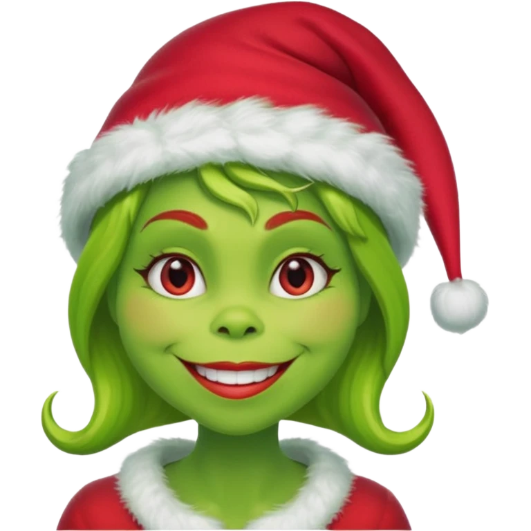 Grinch woman emoji