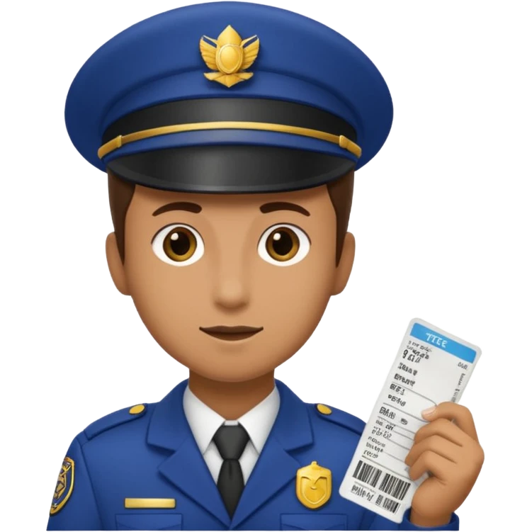 Ticket inspector with punch,Train Crew. emoji