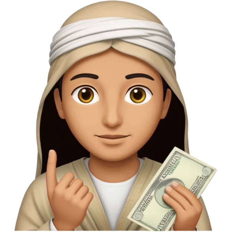 Un arave con billetes  emoji