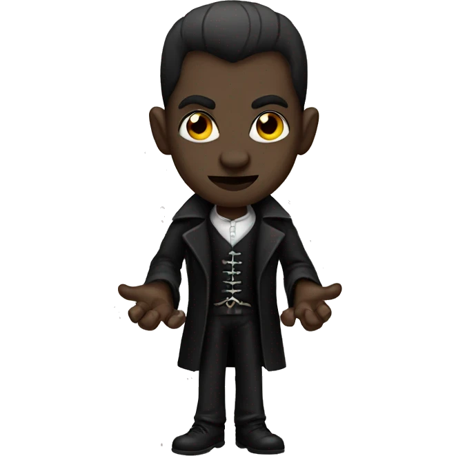 black gothic vampire emoji