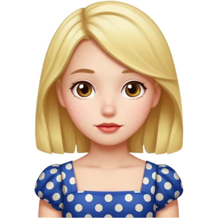 polka dots girl  emoji