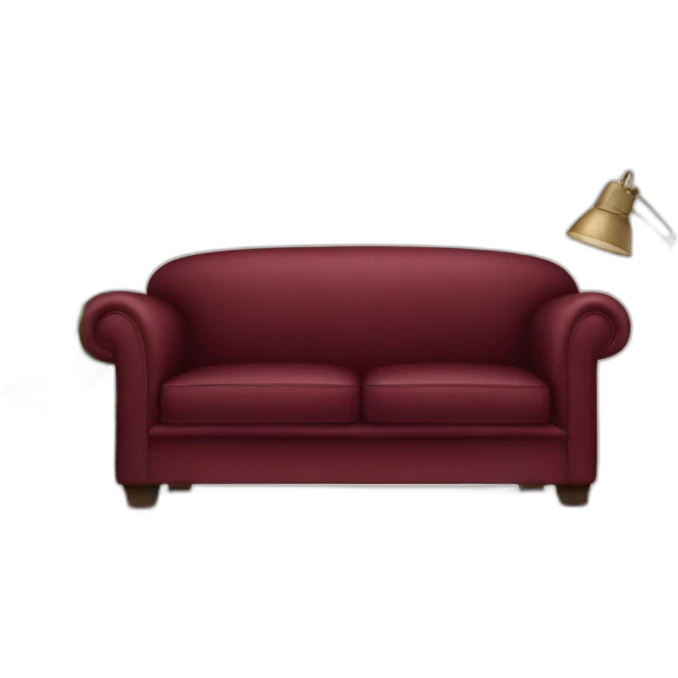 burgundy couch emoji
