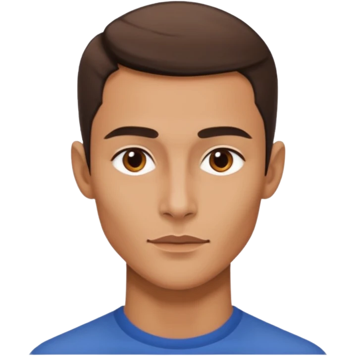 A person who has the sharpest jawline emoji