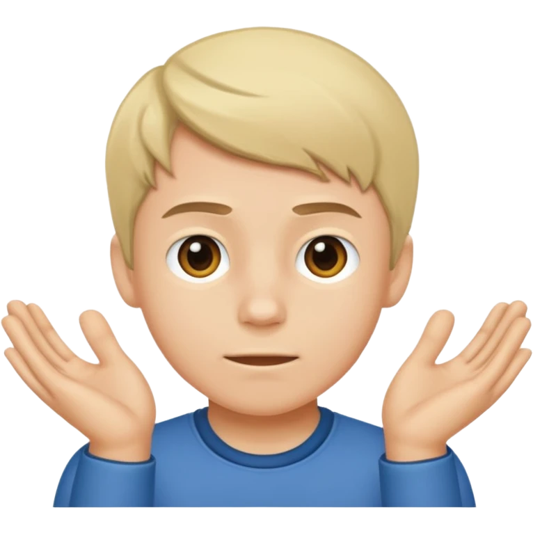 Boy doing hakken emoji