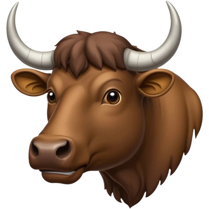 D’un taureau très musclé de profil emoji