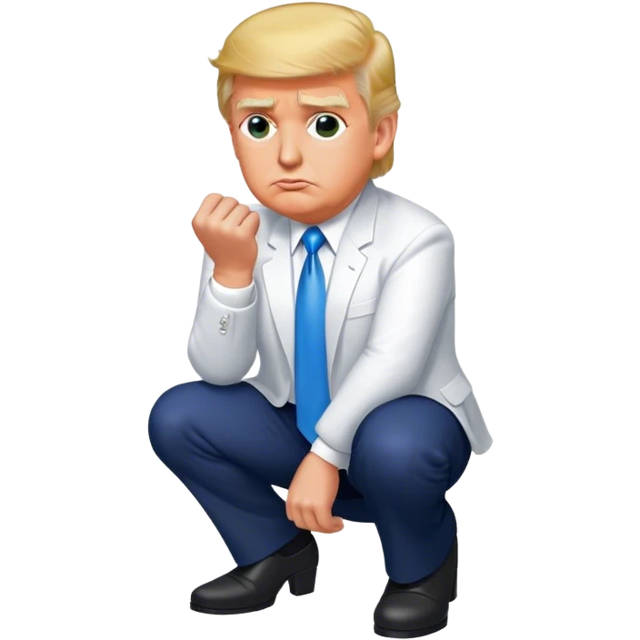 Trump kneeling  emoji