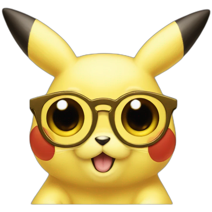 Pikachu avec des lunettes de soleil emoji