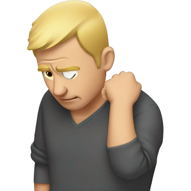 Guy scratching his head emoji