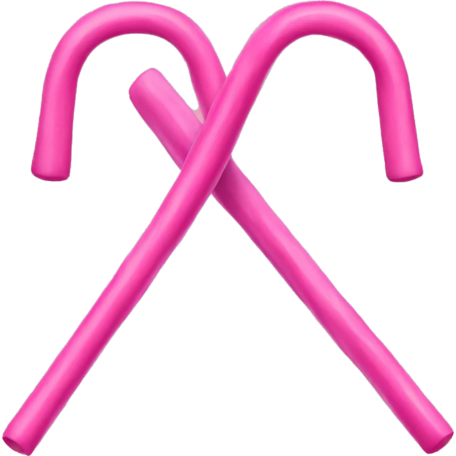 Pink canes  emoji